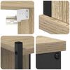 vidaXL Bathroom Furniture Set 4 pcs Sonoma Oak Engineered Wood