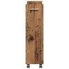 vidaXL Cabinet with Wheel Old wood 60 x 22 x 79 cm Engineered Wood