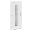 vidaXL Front Door White PVC
