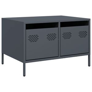 vidaXL TV Cabinet Anthracite 68x50x43.5 cm Cold-rolled Steel