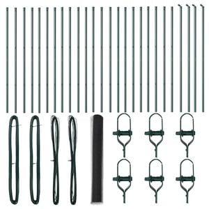 vidaXL Ground Fix Welded Wire Fence 50 x 1.4 m (W x H)