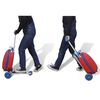 vidaXL Scooter with Trolley Case for Children Red