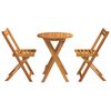 vidaXL Garden Dining Set 3 pcs Oil Natural Solid Acacia Wood