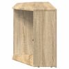 vidaXL Corner LED TV Cabinet Wall-mounted Sonoma Oak 102 x 40 x 50 cm