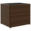 vidaXL Garden Planters 2 pcs Brown 36x30x32 cm Poly Rattan