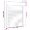 vidaXL Roller Shutter White 70 x 100 cm Aluminium and Polyurethane
