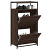 vidaXL Shoe Cabinet Brown Oak 60x34x112 Engineered Wood