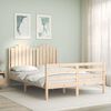 vidaXL Bed Frame without Mattress Double Solid Wood