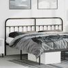 vidaXL Metal Replace Headboard Black 180 cm