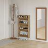 vidaXL Shoe Cabinet 2 pcs Artisan Oak 60 x 18 x 60 cm Engineered Wood