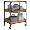 vidaXL Kitchen Trolley Artisan Oak 60 x 41 x 80.5 cm Engineered Wood
