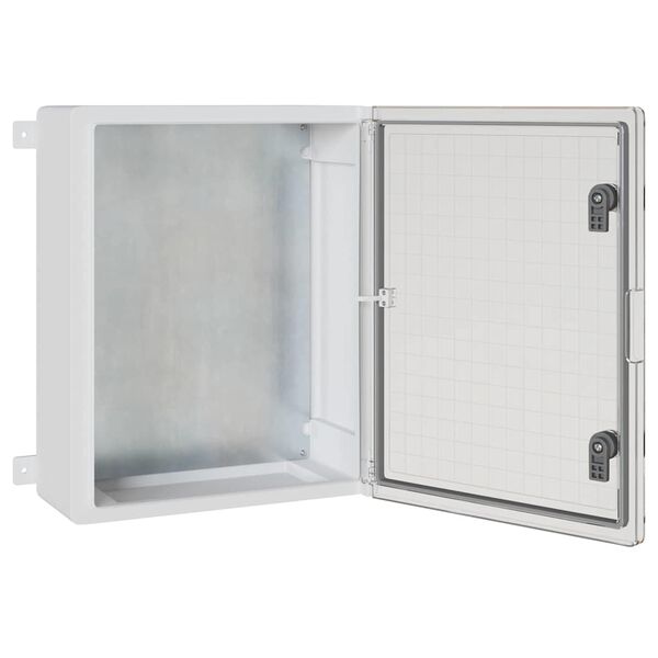 vidaXL Control Cabinet Grey 47 x 17.5 x 50 cm ABS Plastic