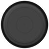 vidaXL Round Flower Tray 24 pcs Black &Oslash; 17.5 x 2 cm Plastic