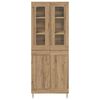 vidaXL Highboard 2 pcs Artisan Oak Engineered Wood