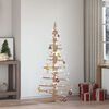 vidaXL Wooden Christmas Tree for Decoration 150 cm Solid Wood Pine