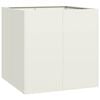 vidaXL Planter White 80x80x80 cm Steel