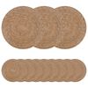 vidaXL Seagrass Placemets 12 pcs Natural 100% Seagrass