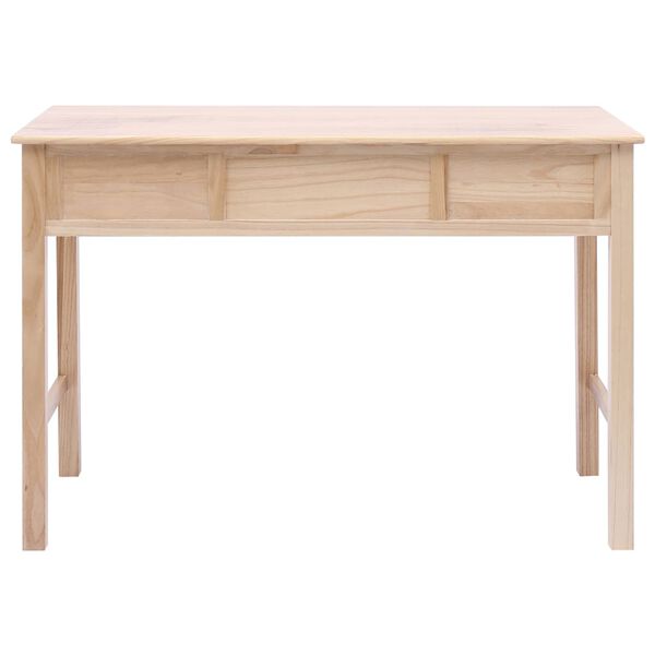 vidaXL Writing Desk Natural 110x45x76 cm Wood