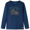 Kids' T-shirt with Long Sleeves Navy Blue 128
