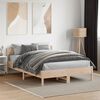 vidaXL Bed Frame without Mattress 120x190 cm Small Double Solid Wood Pine