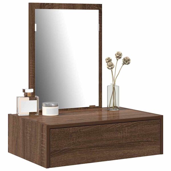 vidaXL Dressing Table Brown 60 x 40 x 70 cm Engineered Wood