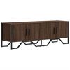 vidaXL TV Cabinet Brown Oak 122x34x41 cm Engineered Wood