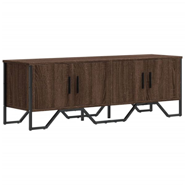 vidaXL TV Cabinet Brown Oak 122x34x41 cm Engineered Wood
