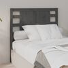 vidaXL Headboard Grey 106x4x100 cm Solid Wood Pine