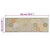vidaXL Kitchen Rug Washable Hexagon Pastel 60x180 cm Velvet