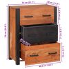 vidaXL Sideboard 3 pcs Brown 55 x 30 x 75 cm Solid Acacia Wood