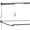 vidaXL Electric Retractable Awning Frame Anthracite 4 x 3 m Aluminium