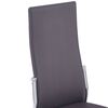 vidaXL Dining Chairs 2 pcs Grey Faux Leather