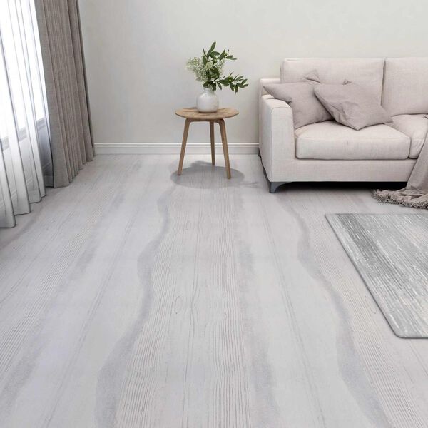vidaXL Flooring Planks 55 pcs Light Grey 5.11 m&sup2; PVC