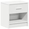 vidaXL Bedside Cabinets 2 pcs with Drawer White 39x28x41 cm