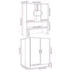vidaXL Washing Machine Cabinets 2 pcs Concrete Grey Engineered wood