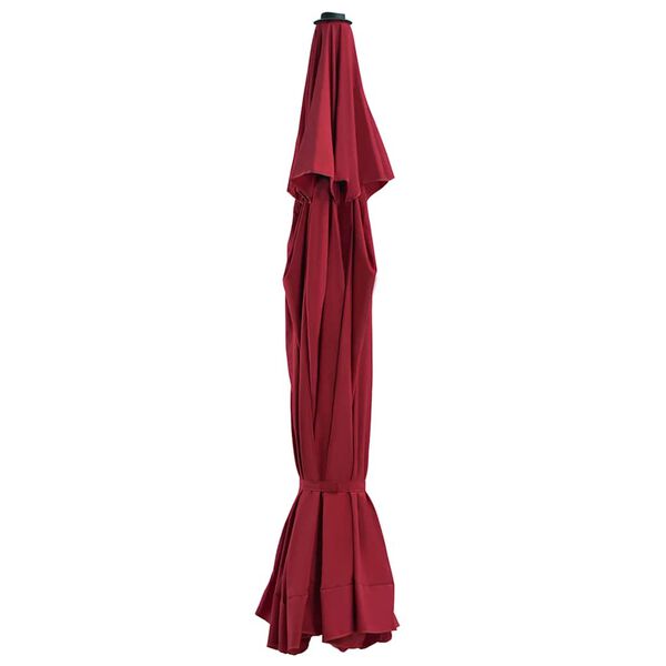 vidaXL Replacement Fabric for Outdoor Parasol Bordeaux Red 515 cm