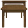 vidaXL 2 Piece Coffee Table Set Honey Brown Solid Wood Pine