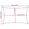 vidaXL Sunshade Sail 160 g/m² Brown 5x6 m HDPE