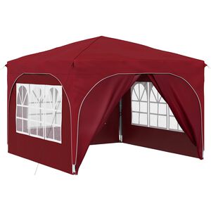 vidaXL Pop-up Party Tent 290 x 290 x 245 cm Burgundy