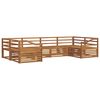 vidaXL Outdoor Sofa Set 6 pcs Natural Solid Acacia Wood