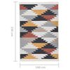 vidaXL Rug Multicolour 160x230 cm Cotton