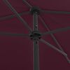 vidaXL Beach Parasol Bordeaux Red 200x125 cm