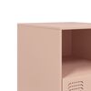 vidaXL Bedside Cabinets 2pcs Pink 34.5x39x44 cm Steel