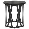 vidaXL Side Table 2 pcs Black Oak Engineered Wood and Steel