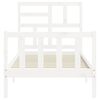 vidaXL Bed Frame without Mattress White 100x200 cm Solid Wood Pine