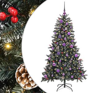 vidaXL Artificial Christmas Tree with 150 LEDs with Stand Green 150 cm