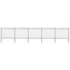 vidaXL Garden Fence with Spear Top Steel 892.5x150 cm Black