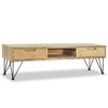 vidaXL TV Cabinet 120x35x35 cm Solid Teak