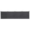 vidaXL Fence Panel Set Grey 699x186 cm WPC