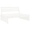 vidaXL Middle Sofa White 120x80 cm Solid Wood Pine